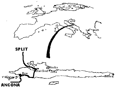 Island Hvar map