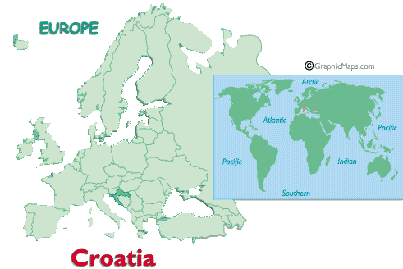 Map of Croatia
